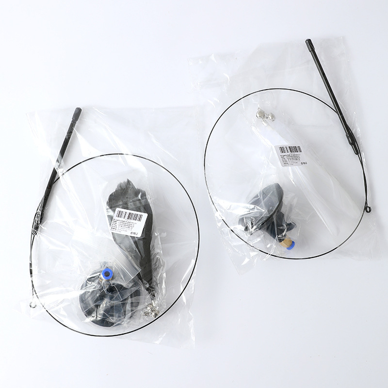 Fabricante en stock mango de presión fuerte alambre de acero divertido gato palo cubo interactivo gato juguete suministros para mascotas pluma gato divertido