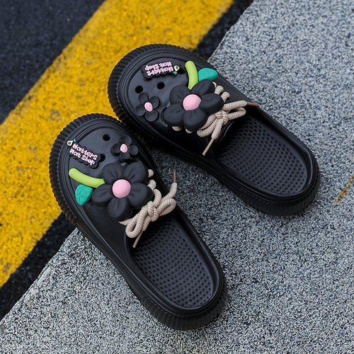 Summer 2025 New Amazon Temu Labeled Thick Sole Women's Anti-Slip Fashion Soft Sole Cartoon Strap Ladies Wholesale