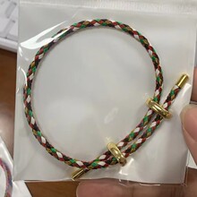 民族风红绳手链diy配件不锈钢工字扣可调节钢丝绳防水情侣手饰女