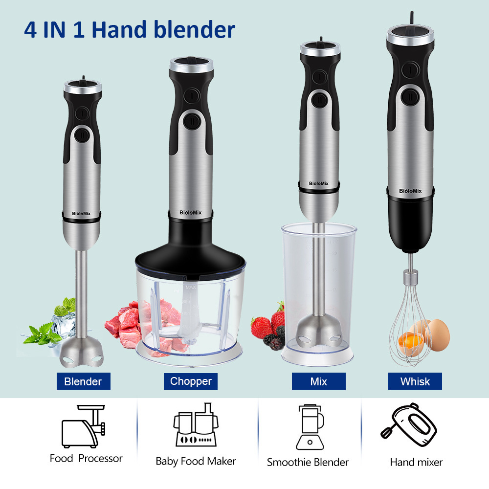 Batidora de mano para comercio exterior transfronterizo, exprimidor, procesador de alimentos, picadora de carne, homogeneizador, BATIDORA DE MANO image 4