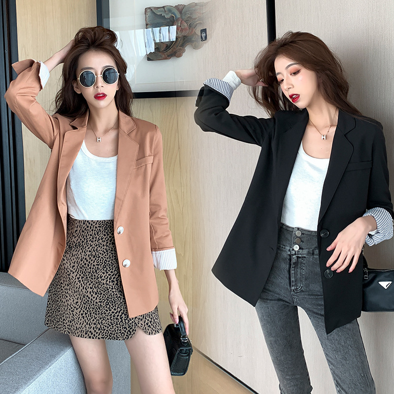 Autumn thin classic suit jacket for leisure