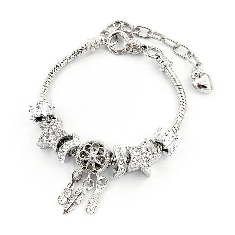 Unisex Gender Simple Style Geometric Heart Shape Alloy Wholesale Bracelets