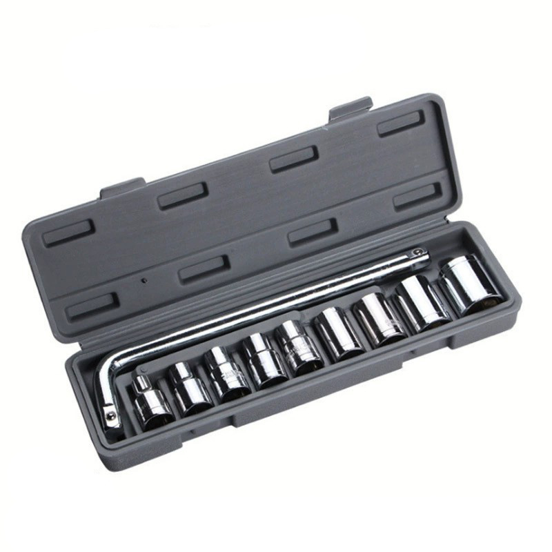 Juego de llaves de tubo genuino, juego completo de llaves de trinquete, juego de herramientas combinadas para mecánicos domésticos para reparación de automóviles.