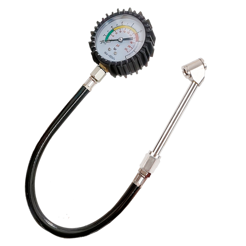 Car tire pressure gauge, mechanical inflation nozzle, motorcycle and electric vehicle tire pressure gauge, inflation nozzle connector, metal