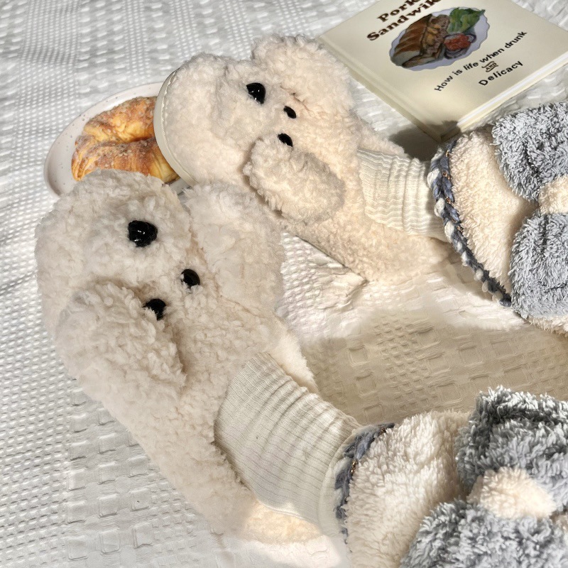 Pantofole lavabili in lavatrice leggere e comode per la camera da letto autunnale regolabili in peluche unisex con punta chiusa_voghion.com
