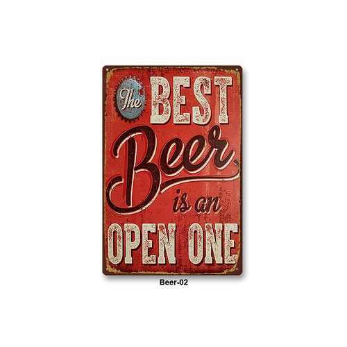 Retro Tin Metal Decor Wall Decor Home Accents Specialty Wall Plaque