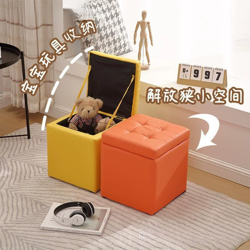 Табурет для хранения, многофункциональный маленький табурет, табурет для смены обуви на домашней двери, низкий табурет для гостиной, маленькая скамейка для детей интернет-знаменитостей, табурет для хранения