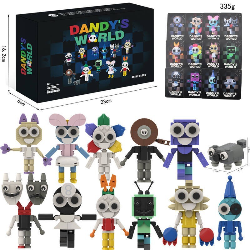 Cross-Border Single World Building Blocks Hand-Made Office Ornaments Cake Games DIY Assembly Assembly Toys Wholesale