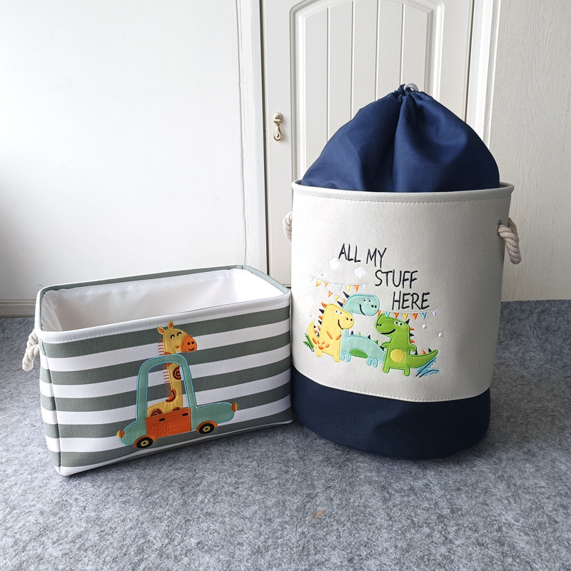 子供のおもちゃはかごの布芸を収納して、赤ちゃんのぬいぐるみの収納かごの漫画の大容量の収納ボックスの桶を厚くします。|undefined