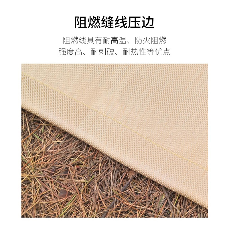 Cross-border new glass fiber cloth outdoor fire extinguishing blanket, flame retardant, high temperature resistant, camping fireproof mat, express delivery