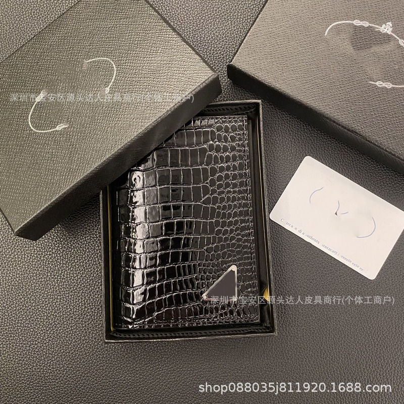 高档钱夹潮牌卡包护照套批发欧美奢华皮质多功能卡套证件三角标普|undefined
