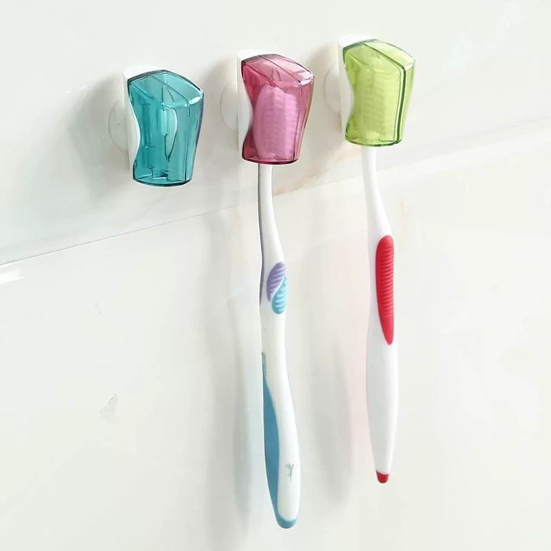 Handheld toothbrush for traveling, brush, protective case, dustproof cover, storage system, helmet