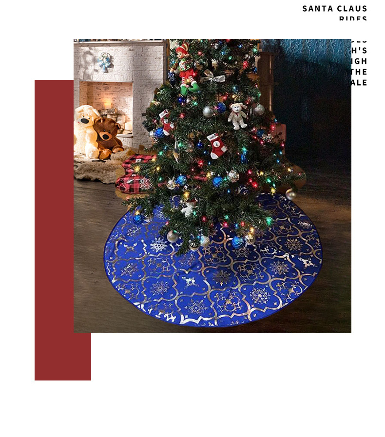 Blue Christmas Tree Skirt