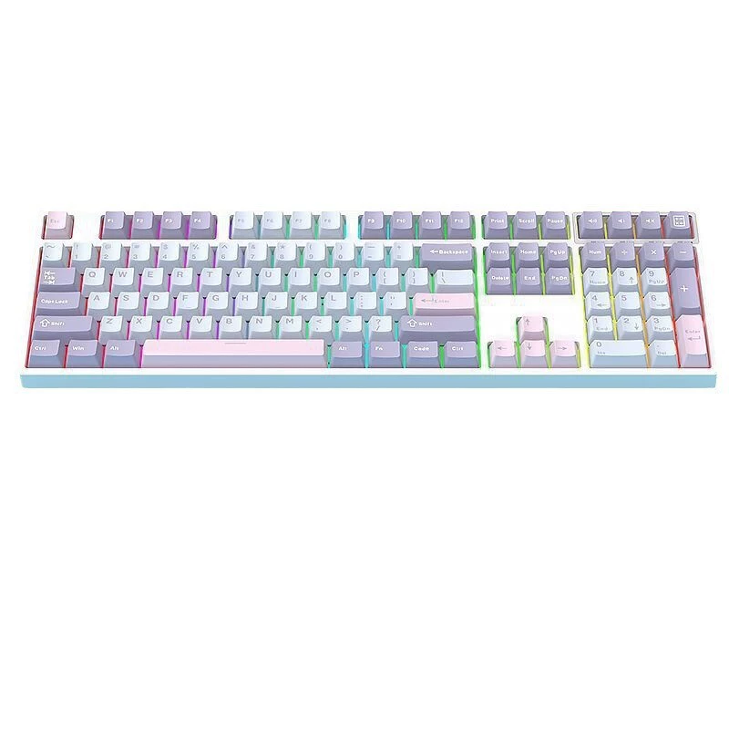Three -mode customer -based Gasket structure full key heat plug RGB mechanical keyboard carved other Bluetooth side