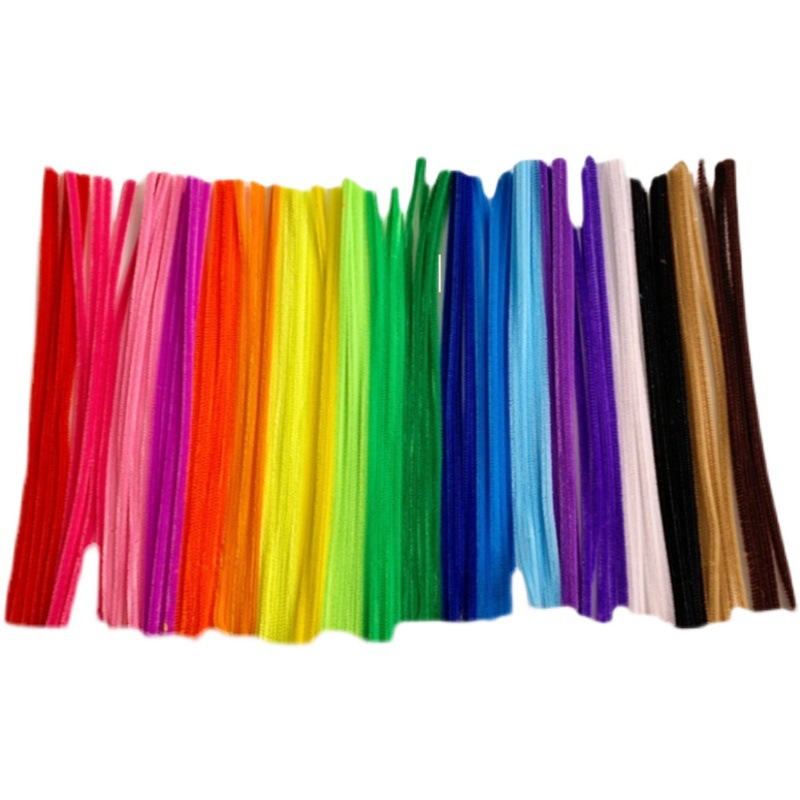 Cifrado [6mm Twisted stick] DIY tiras de lana de colores material hecho a mano de los niños ramo de terciopelo de dinosaurio lana Raíz de lana tiras