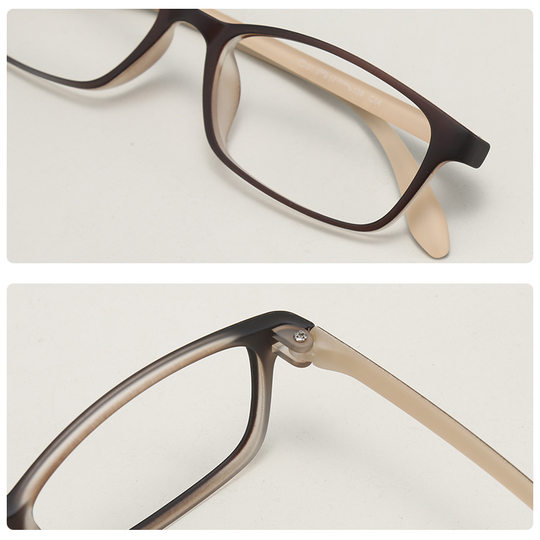 Retro box TR90 ultra-light myopia glasses women can be equipped with high number frame student small face frame Korean fashionable 6816