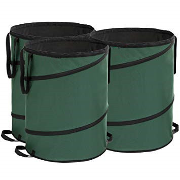 Outdoor Portable Camping Folding Trash Can Gardening Garden Trash Bag Garden Leaf Bin