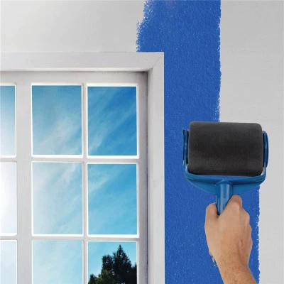 Pintar Facil's new TV product seamless sponge drum brush five -in -one multi -function paint brush set