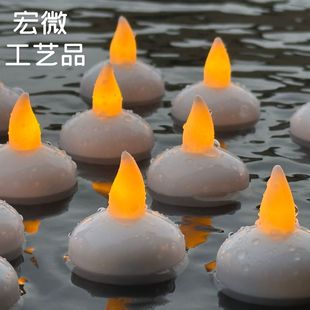 Floating Candle Led Waterproof Candle Light Turns on When Exposed to Water, Sensor Candle, Waterproof Candle Smokeless Tea Light