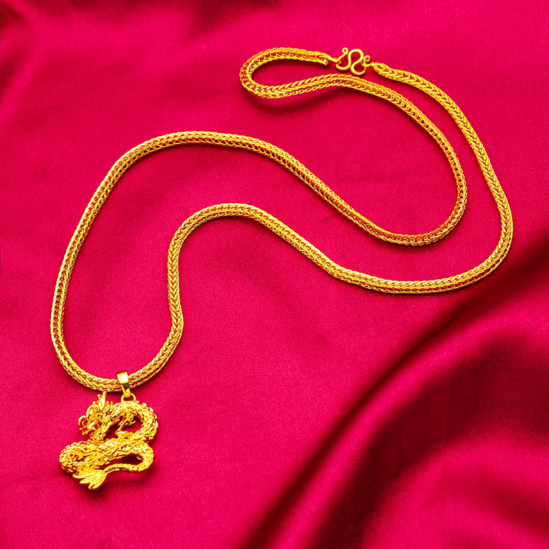 Unisex Jewelry Fashion necklace 60cm long chain fox tail chain_voghion.com