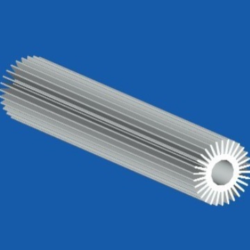 宁波厂家供应太阳花散热器铝材 led散热器铝型材加工6063