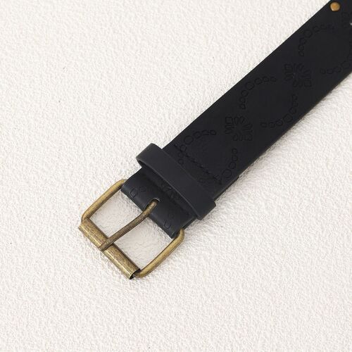 Cross-border new retro women's punk style rivet men's belt decoration hot girl denim belt factory direct sale