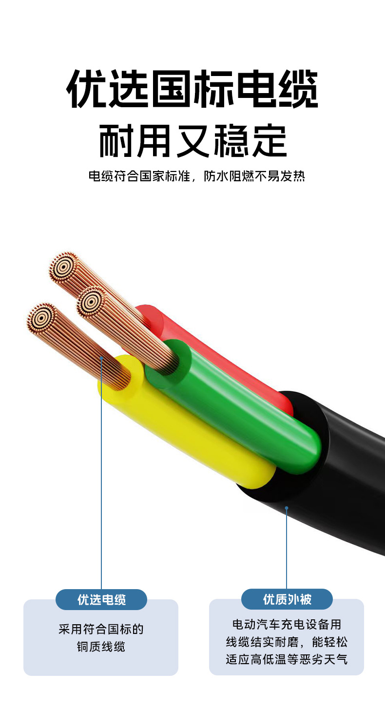 European standard discharge gun for new energy electric vehicles, portable discharge integrated device for camping, British standard discharge power adapter