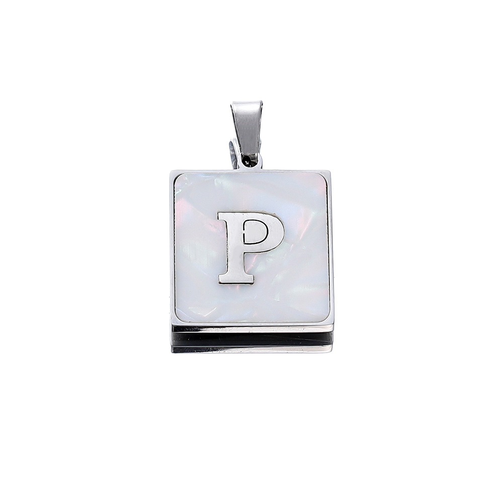 4g Weight Pendant Jewelry Making Type DIY Jewelry Accessories Classification 304 Stainless Steel Material Letter Pattern Plating Design Casual, Sports Style 304 Stainless Steel Letter Pendant 15