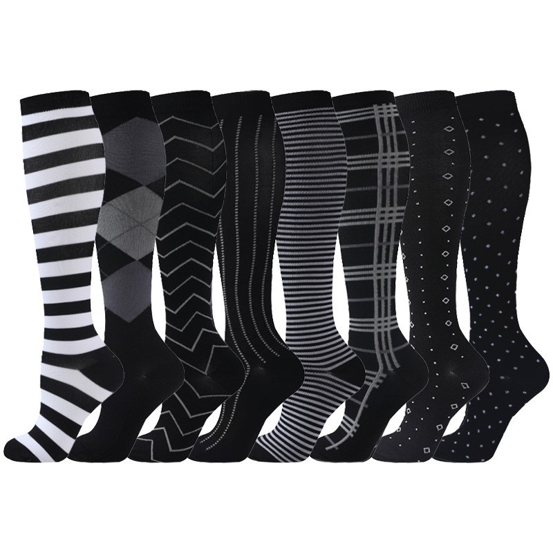 Calcetines de Compresión Largos de Nylon, Antideslizantes y Transpirables para Correr image 79