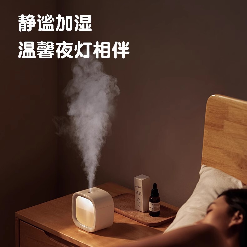 Jisu 加湿器 HU18 オフィスデスクトップ寝室寮ホームミニ充電ナイトライトアロマセラピースプレー浄化|undefined