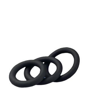 HA-809 adult products sexy men's silicone locking ring exerciser men's three-ring control foreign trade cross-border