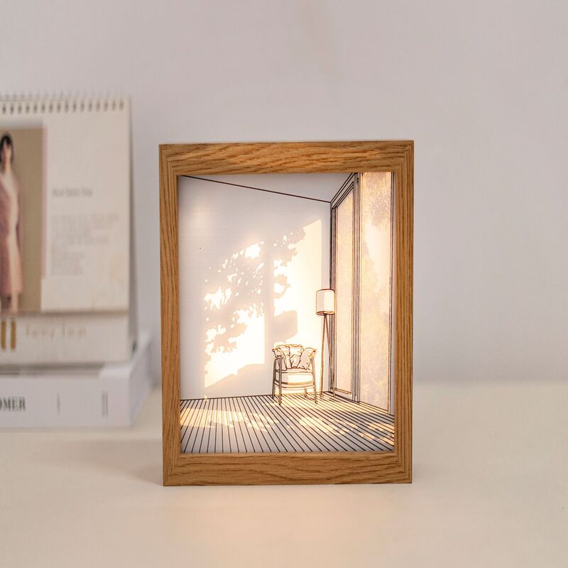 Creative Explosions Lighting Painting Photo Frame Gift Three-color Lighting Decorative Painting Charging Nightlight Decoration Wall Painting Lamp Creative Explosions Lighting Painting Photo Frame Gift Three-color Lighting Decorative Painting Charging Nightlight Decoration Wall Painting Lamp