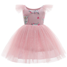 女童夏装童装无袖网纱女童连衣裙公主裙子儿童裙子礼服一件代销