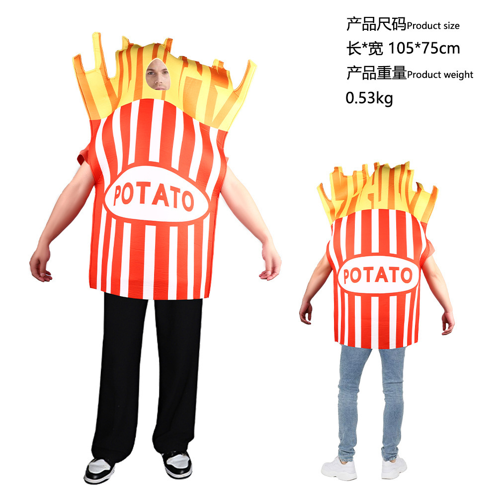 감자 튀김 복합 스폰지 세트