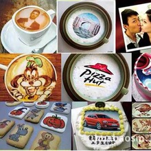 高速文创蛋糕饼干表面印花设备冷冻食品工业数码彩色喷墨打印机