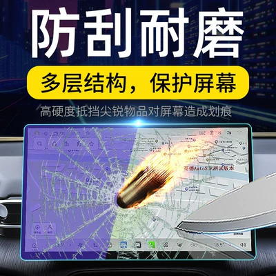 Car interior film: film, car navigation screen protector, display