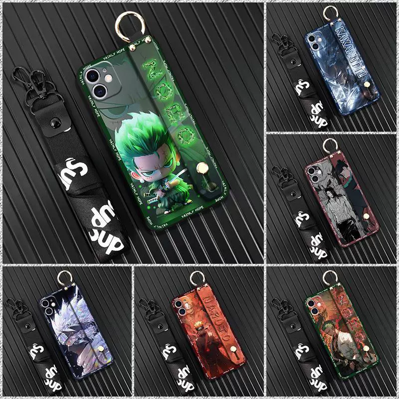 适用iPhone手机壳男女款卡通青春软壳全包趣味奢华挂绳动漫防尘