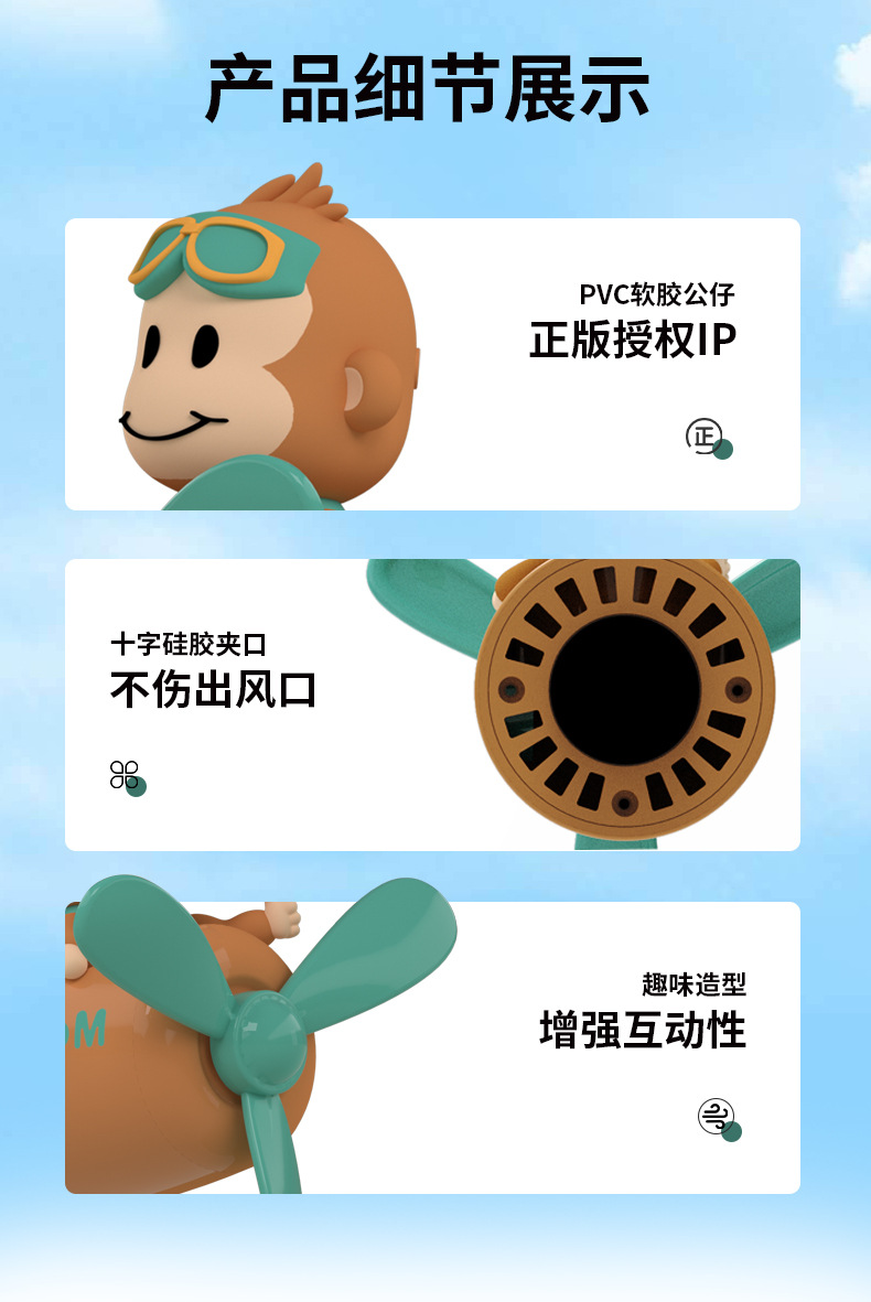 Hakimi Cartoon Car Air Freshener Vent Clip Car Perfume Ornament Cartoon Pilot Car Perfume Wholesale