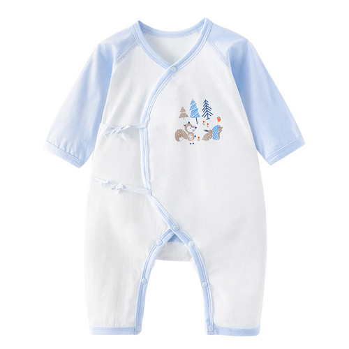 Newborn baby clothes summer thin pure cotton pajamas boneless breathable lightweight underwear baby onesie available for drop shipping