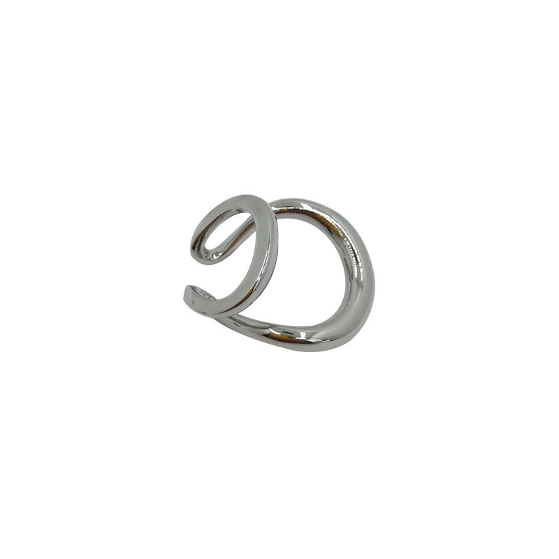 New double-layer smooth with high-end feel, no hole earrings, internet famous rings, simple ear bone clip for women_voghion.com