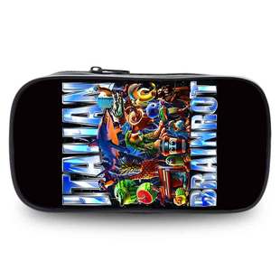 Cross-Border Italian Brainrot Pencil Bag Primary School Student Pencil Case Stationery Bag Cartoon Kidsren's Pencil Bag Printing