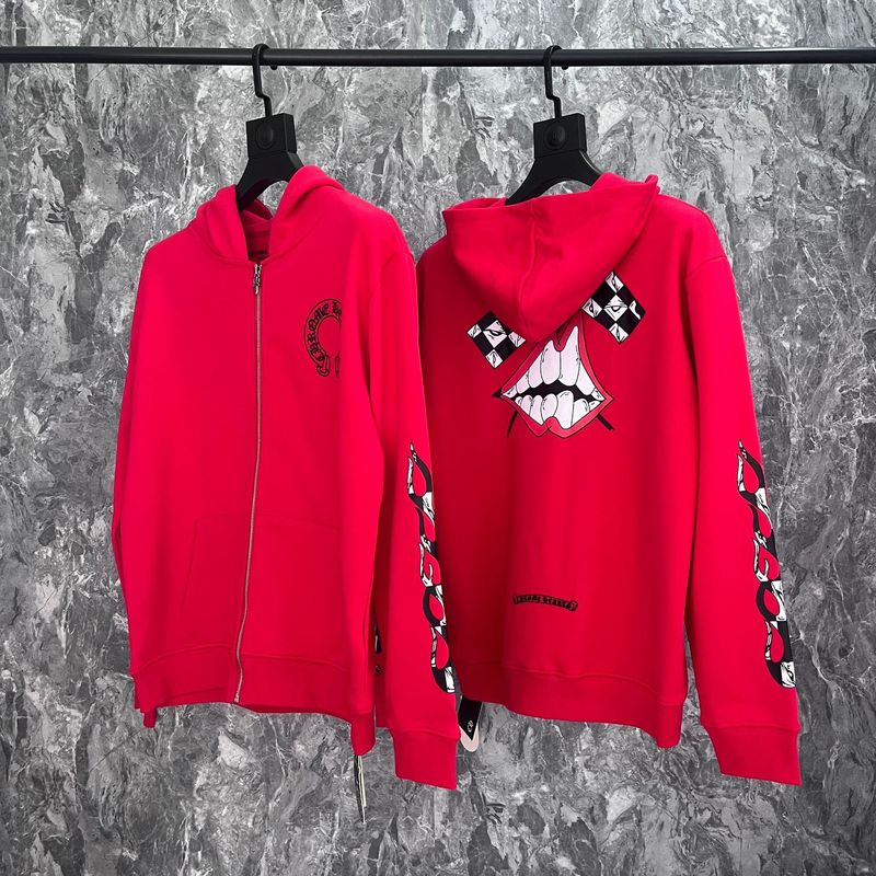 25ss正确版Chrome Hearts 克罗伈十字架连帽卫衣百搭潮流时尚批发|undefined