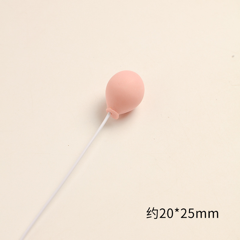 SKU-28-乳白色 粉色椭圆气球一个