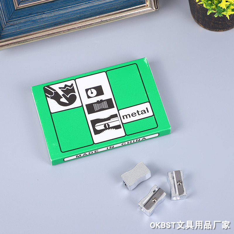 Sacapuntas de lápiz sacapuntas Sacapuntas de lápiz para estudiantes de escuela primaria durable todo-metal mini manual sacapuntas