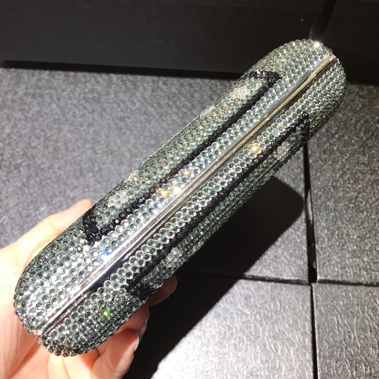 Escuchame Cintas de audio Bolsas de cena de diamantes Bolsas de nicho de banquete de cristal