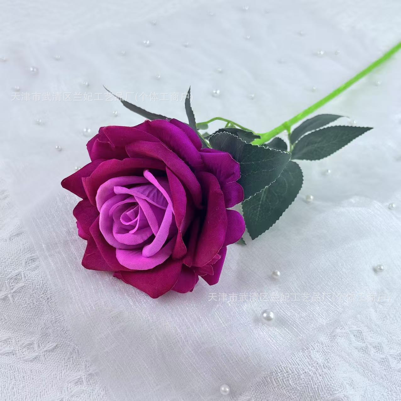 Una sola rosa rica imitación flor de tela de terciopelo flores de boda flores de pared de flores mar de flores props de fotografía decoración del hogar