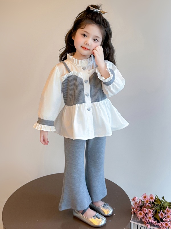 女童秋装套装2025新款儿童小香风超好看衣服春秋洋气女小童两件套|undefined