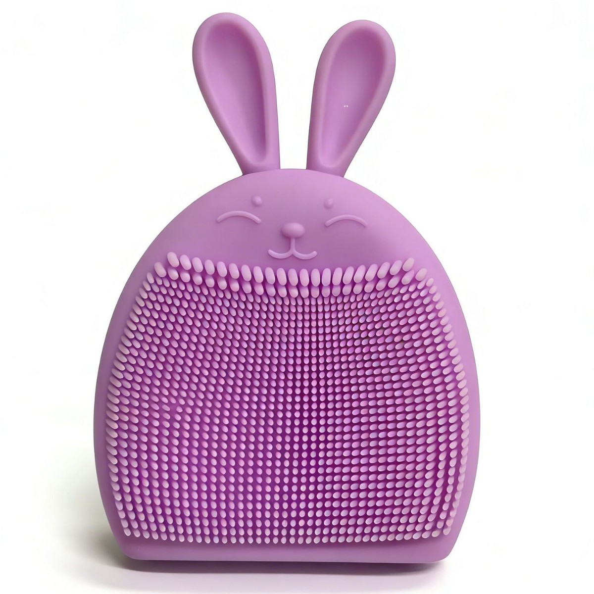 Cepillo de limpieza facial portátil de silicona con cerdas suaves, diseño de conejo, para bebés, nuevo y novedoso, para limpieza y masaje.