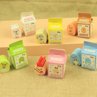 Creative Cute Cartoon Eraser Tuanzi Family Eraser Student Stationery Prizes Small Gift 61 Gift