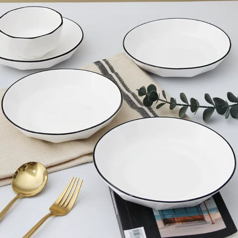 10 18,8 юаней набор мисок Creative net red meal 2023 новая посуда керамическая тарелка миска миска дом